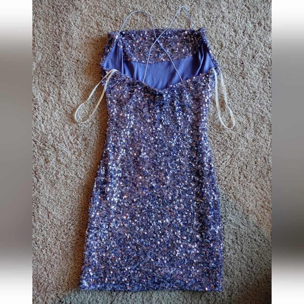 Windsor Lavender Sequin Dress size 5/6 - Picture 8 of 16